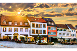 Market Square of Paderborn at sunset, an Architecture Photo by Leonid Andronov