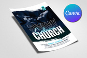 Sunday Service Worship Church Flyer, a Flyer Template by Psd Templates (Thumbnail 3 of 3)