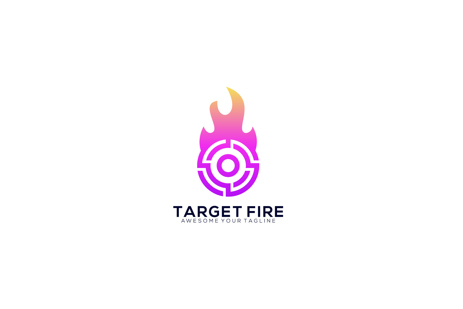Target And Fire logo icon vector, a Branding & Logo Template by OmerStudio