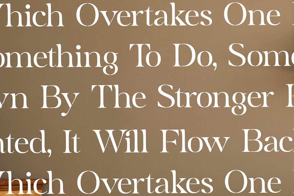 Mergila Modern Stancil Serif, a Serif Font by Letterena Studios (Photo 4 of 15)
