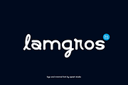Lamgros - Minimal Logo Font, a Font by Iqsiart Studio (Thumbnail 1 of 6)