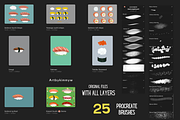 Procreate Sushi Drawing Brushes, a Brush Add-On by Artbykimmyw (Thumbnail 7 of 13)