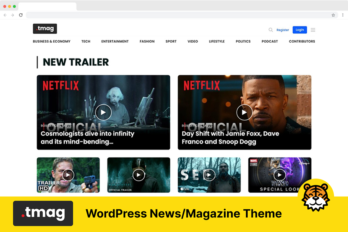 TMag - WP News/Magazine Theme, a WordPress Template by TigerThemes (Photo 4 of 5)
