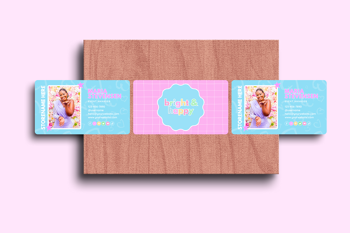 Colorful Business Card, a Business Card Template by SunshineStudioBoutique (Photo 7 of 10)