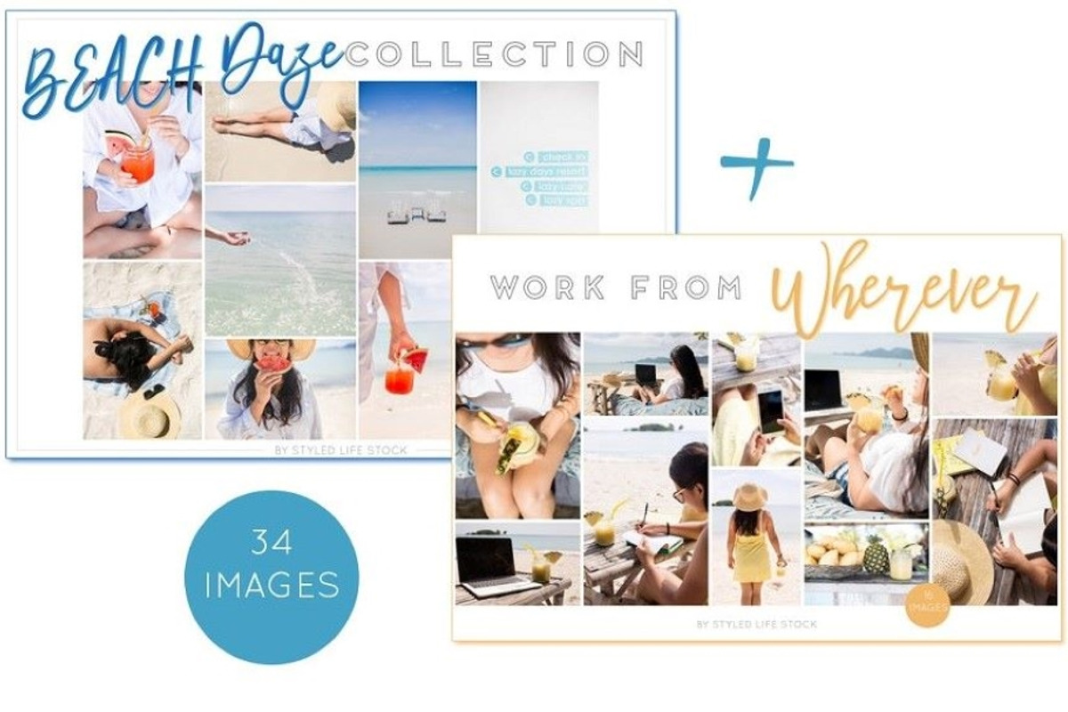 DOUBLE BUNDLE: Beach + Work Wherever, a Person Photo by Beach Babe Stock (Photo 1 of 8)