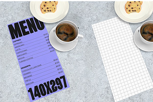 Posters And Menu Mockup