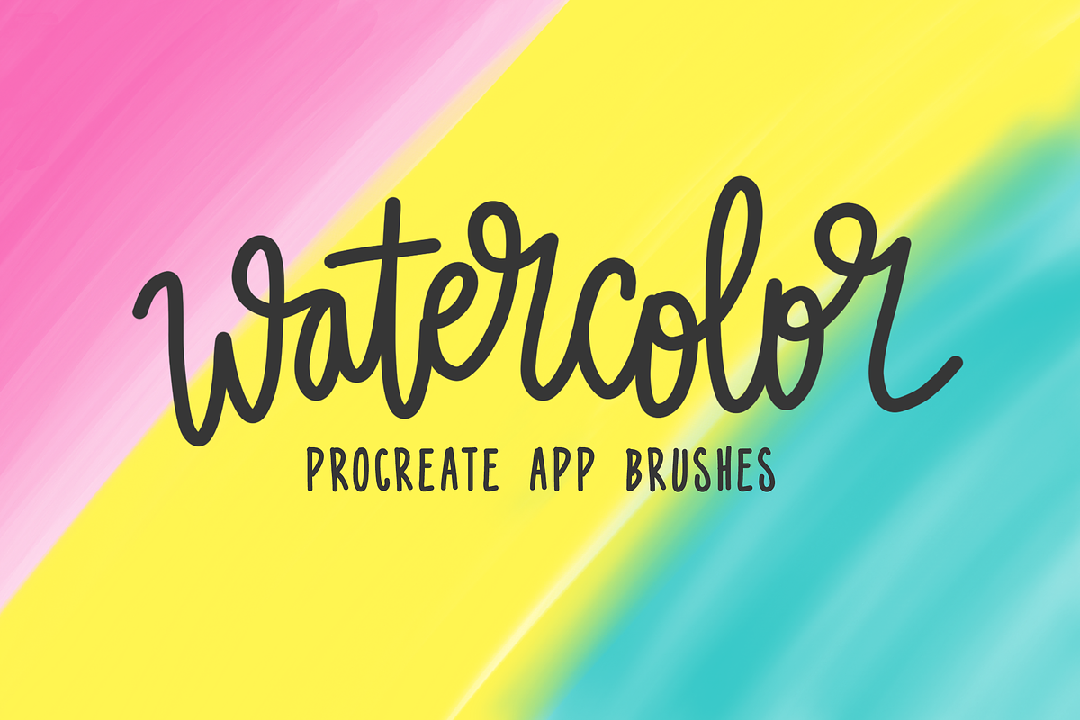 Procreate Watercolor 4-Brush Bundle