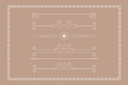 50 Floral Dividers Frames Set, a Decorative Illustration by Photoshop Action (Thumbnail 4 of 6)