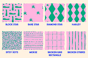 Pattern brushes for Procreate, a Brush Add-On by KJP Designs (Thumbnail 7 of 14)