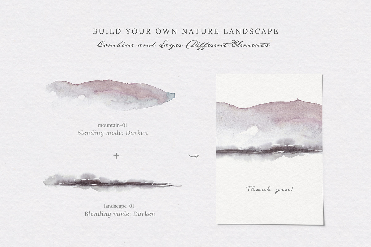 Abstract Watercolor Landscapes, a Texture Graphic by Greta Ivy (Photo 7 of 8)