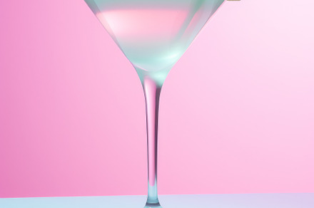 Alcohol cocktail drink in cocktail glass on pink background, a Food & Drink Photo by Natalia Klenova's Shop