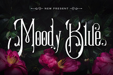 Moody Blue | An Elegant Vintage Font