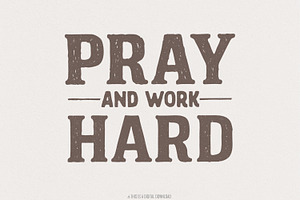 Pray And Work Hard PNG, an Illustration by SharpMarketplace