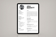 Minimalist Business Resume Template, a Resume Template by Moscovita Studio (Thumbnail 6 of 8)