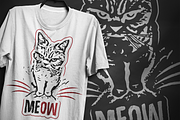 Angry cat - T-Shirt Design, an Animal Illustration by artnook (Thumbnail 2 of 4)
