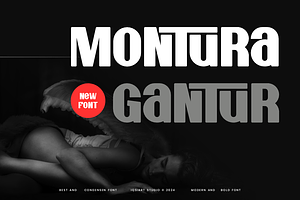 Montura Gantur - Block Font, a Sans Serif Font by Iqsiart Studio