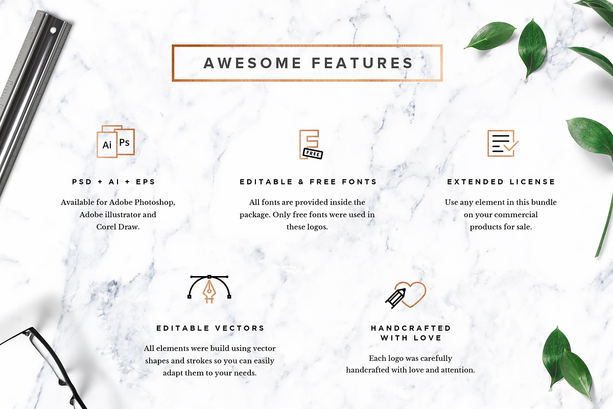 75 Geometric Logo Bundle, a Branding & Logo Template by Foldo (Photo 2 of 13)