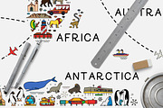 World Travel Map, an Illustration by Moloko88 (Thumbnail 9 of 11)