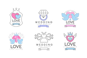 Wedding Floral Decorative Logo, an Object Illustration by TopVectors