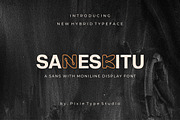 Saneskitu, Hybrid Sans Monoline Font, a Font by Pixie Creative (Thumbnail 1 of 5)