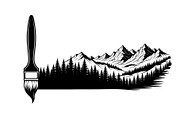 Nature Landscape Paintbrush Design B, an Illustration by Designs_River (Thumbnail 8 of 31)