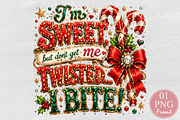 Sweet But Dont Get Me Twisted I Bite, a Seasonal Illustration by Rose Art (Thumbnail 1 of 4)