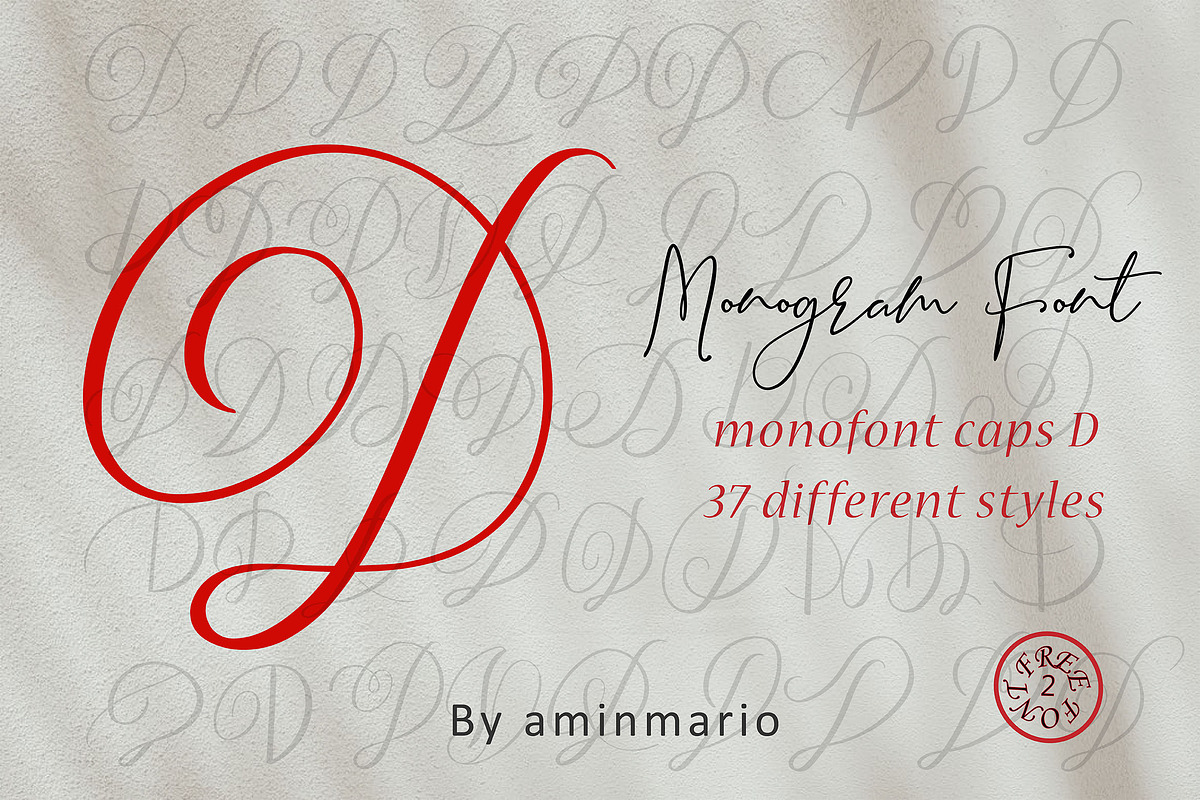 MONOGRAM D | Monofont caps D