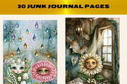Surreal Flower Faces Clipart& Papers, a Seasonal Illustration by Daring Digies (Thumbnail 10 of 11)