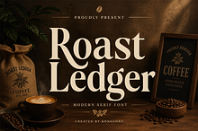 Roast Ledger - Modern Serif Font