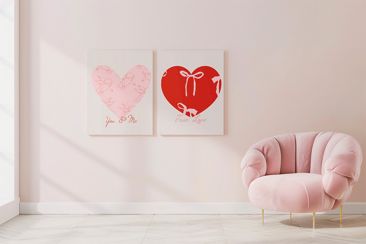 Valentine's patterns.Elegant Cards, a Decorative Illustration by NatalieArtsDenysenko (Photo 6 of 7)