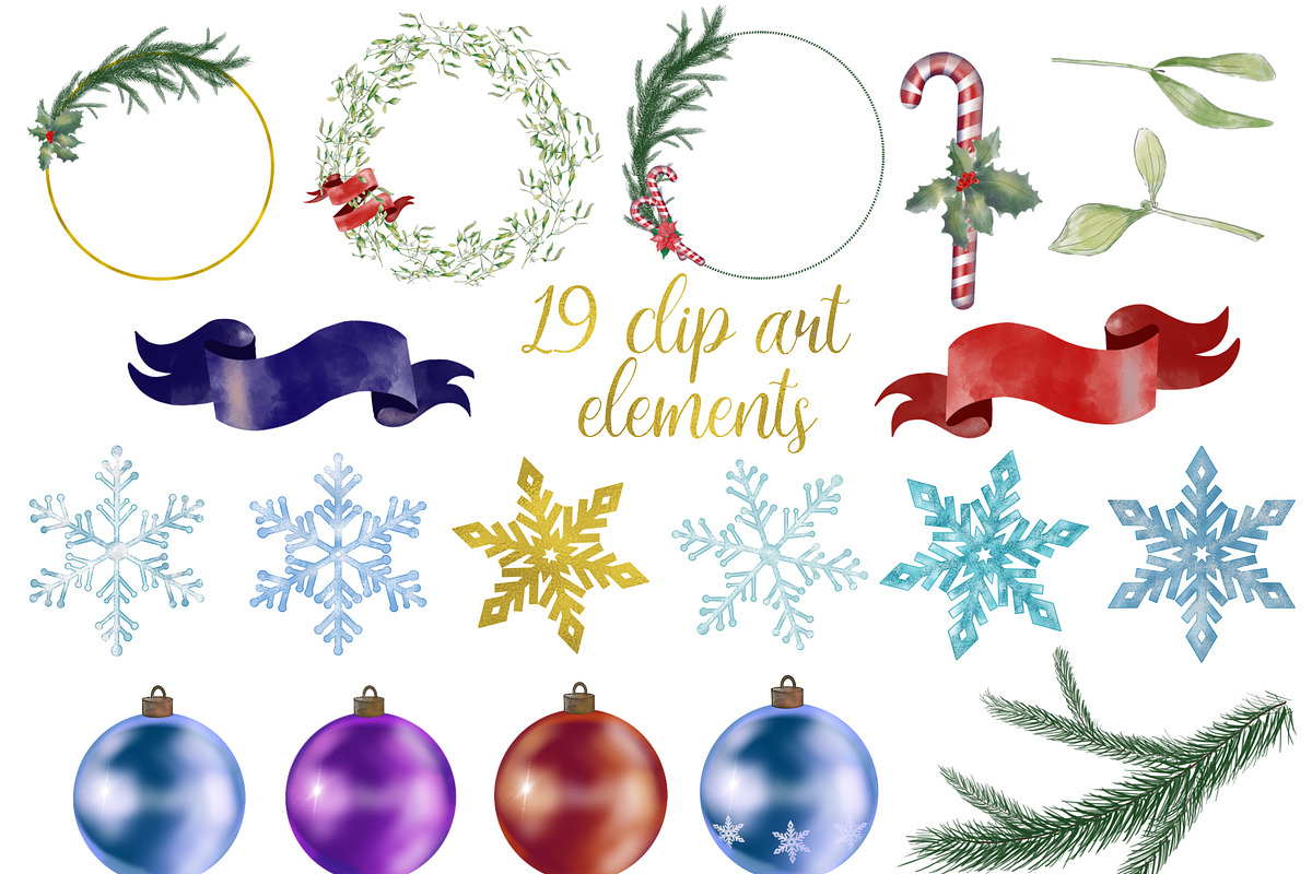 Christmas png clipart Goodnotes, a Shape Add-On by Ducatum (Photo 6 of 6)
