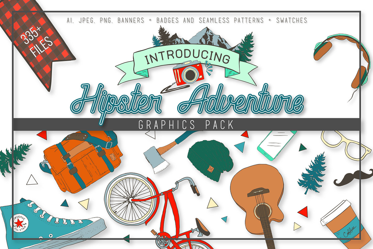 Wildlife Adventure Clipart Set, a Graphic by Ink + Eye (Photo 1 of 5)