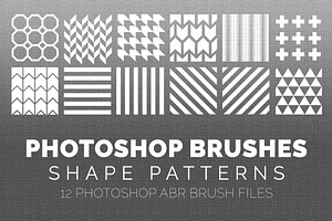 12 Pattern Photoshop Brushes