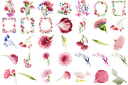 Carnation Watercolor Clipart PNG 59!, a Decorative Illustration by LilyBoo Clipart (Thumbnail 2 of 4)