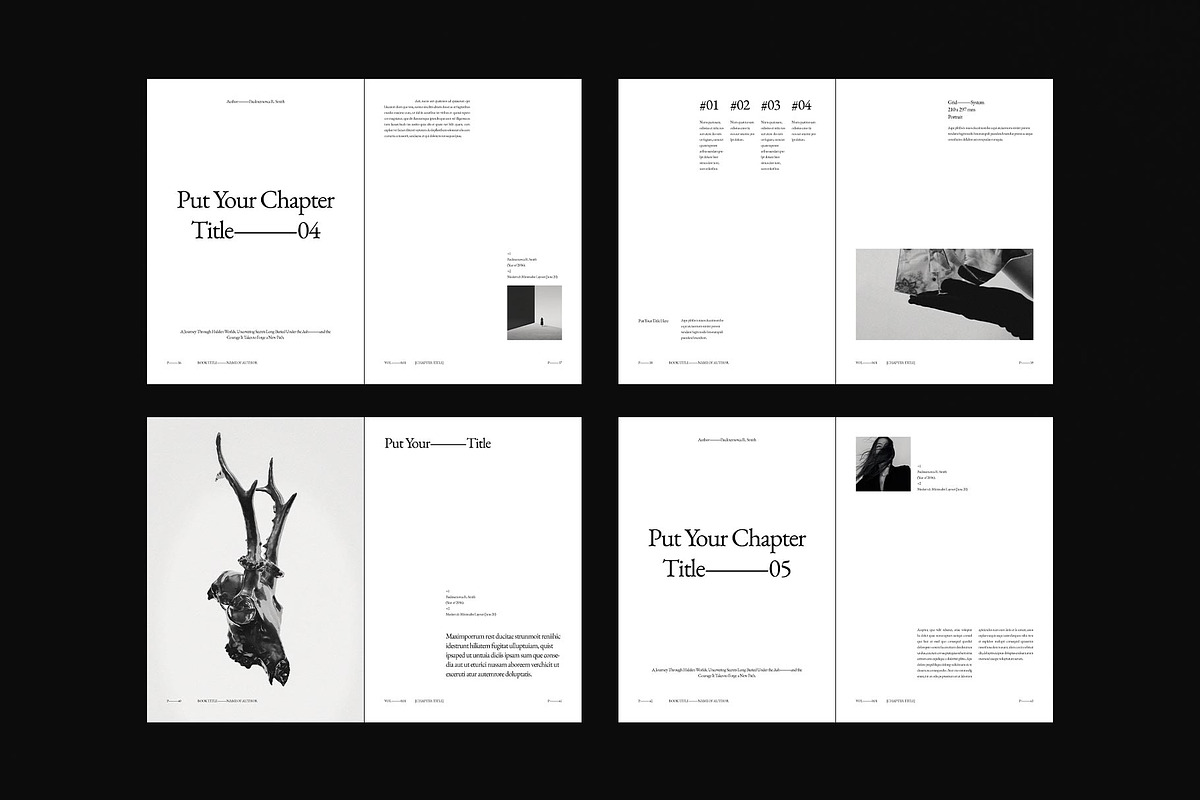 Book Title Layout Design Template, a Brochure Template by DesignCrest (Photo 10 of 18)