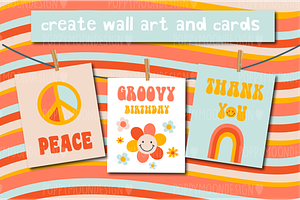 Groovy Clipart Set