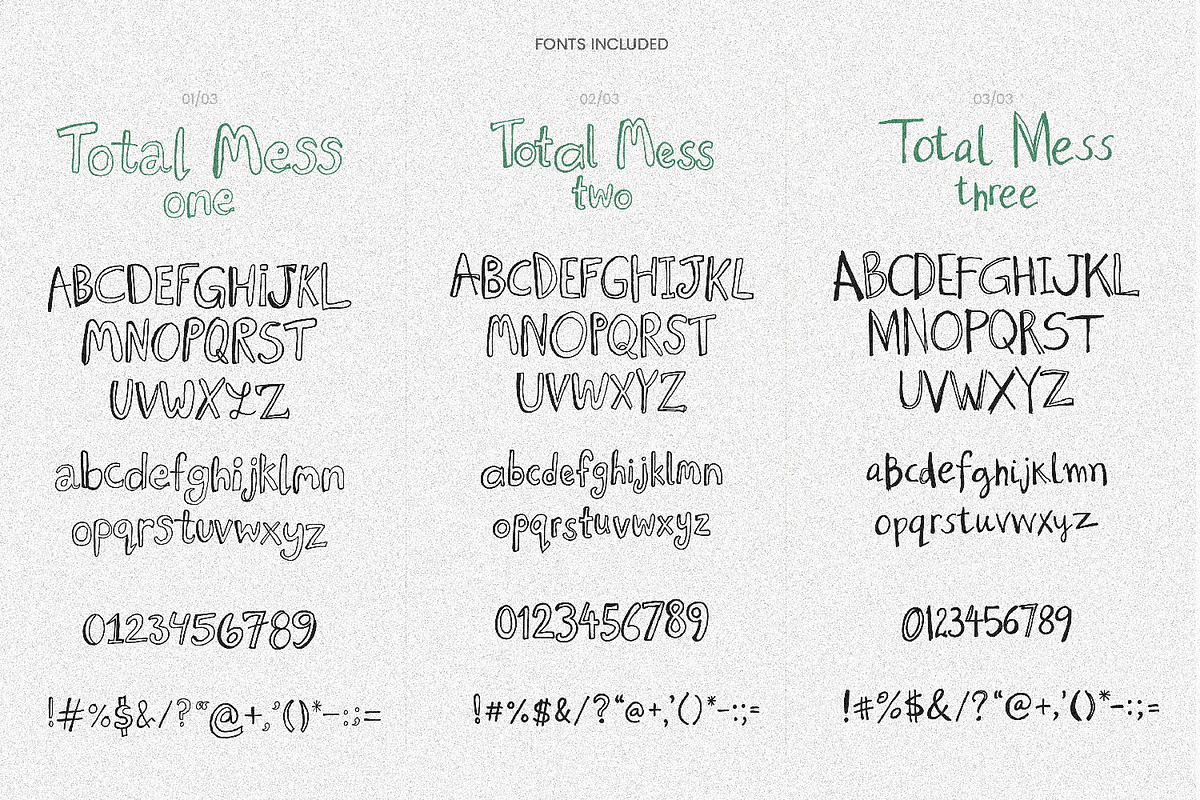 Total Mess - A Quirky Doodle Font, a Handwritten Font by AndrewPixelType (Photo 12 of 12)