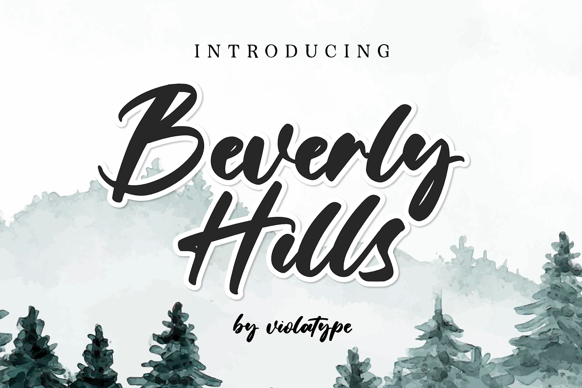 Beverly Hills, a Script Font by Silverdav (Photo 1 of 7)