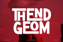 Thend Geom - Round & Thick Font
