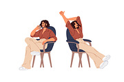 Business woman in various poses set, a Person Illustration by PaperTrident (Thumbnail 6 of 7)