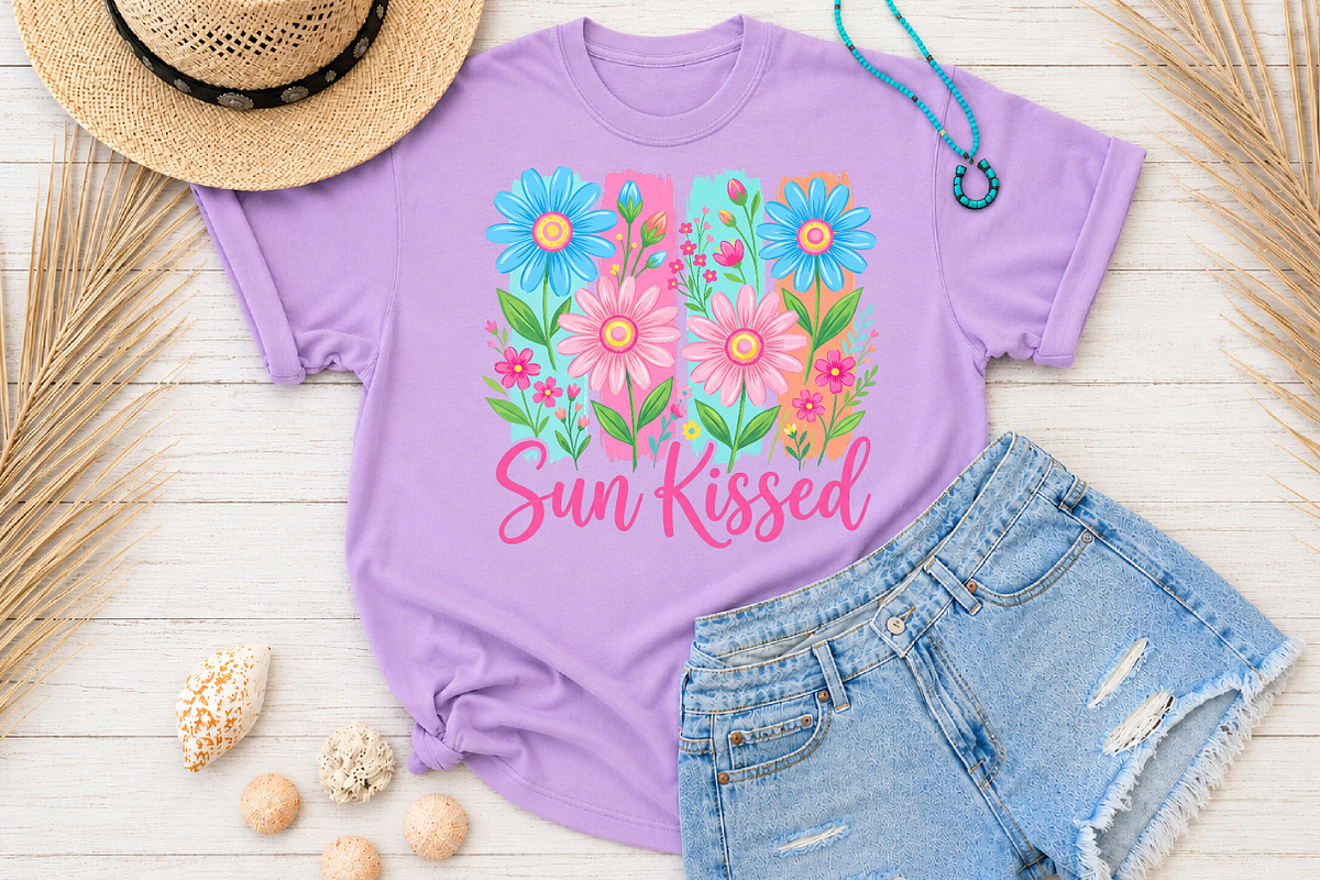 Sun Kissed PNG, Summer Flowers, a Seasonal Illustration by Rose Art (Photo 2 of 4)