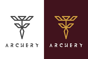 Archery Abstract Logo Design Icon, a Branding & Logo Template by Morvana Crew