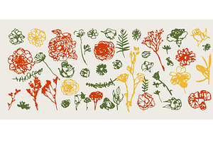 Flowers ink, a Decorative Illustration by Anada Arty