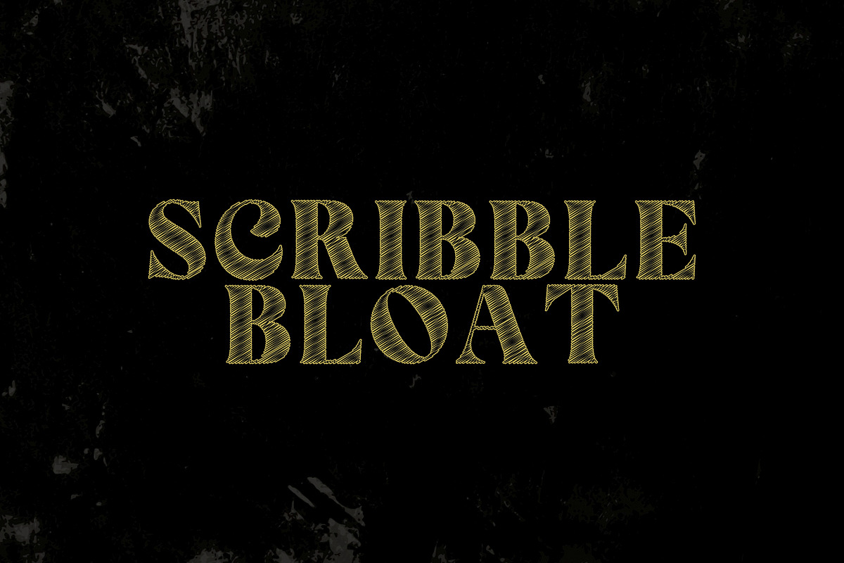 Scribble Bloat Serif Font, a Handwritten Font by Nickhard (Photo 1 of 6)