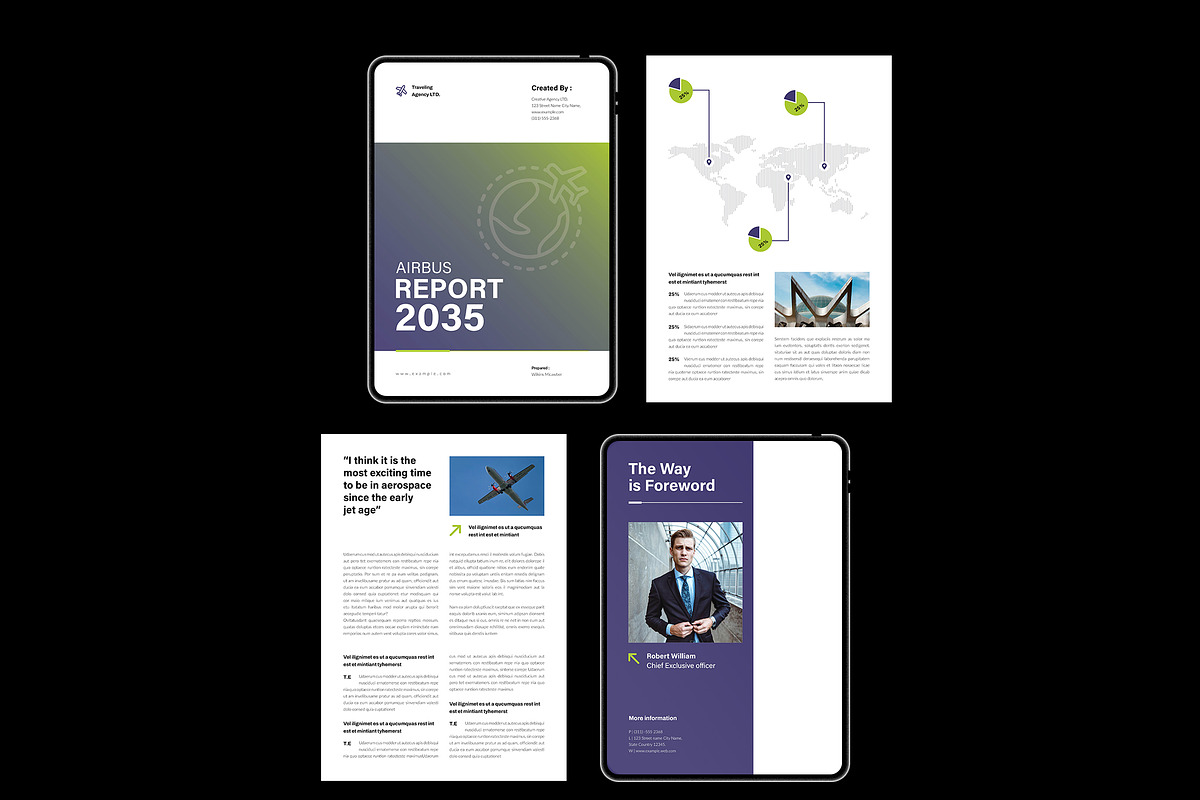 Airbus Annual Report Template_CANVA, a Brochure Template by TemplateFolio-Shop (Photo 10 of 12)