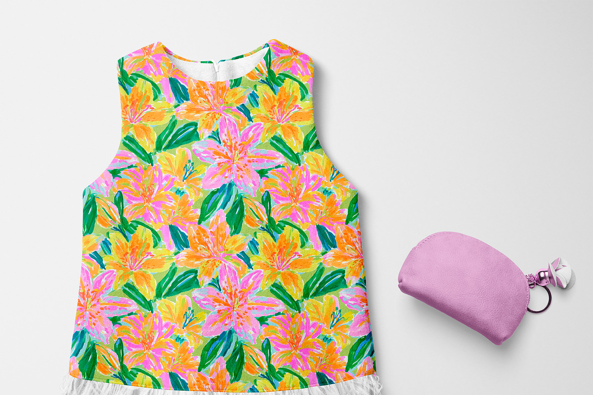 Seamless Floral Patterns, a Pattern Graphic by The Preppy Artist (Photo 7 of 11)