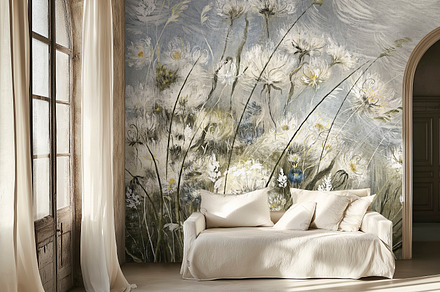 Wallpaper Wild Grasses, a Wallpaper Graphic by apollinariia_shop