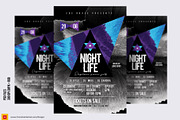 3 Abstract NightClub Party Flyers, a Flyer Template by Satgur Graphic Design (Thumbnail 8 of 9)