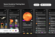 Spacion - Space Academy Quiz UI App, an App Template by trabaskriya (Thumbnail 1 of 5)