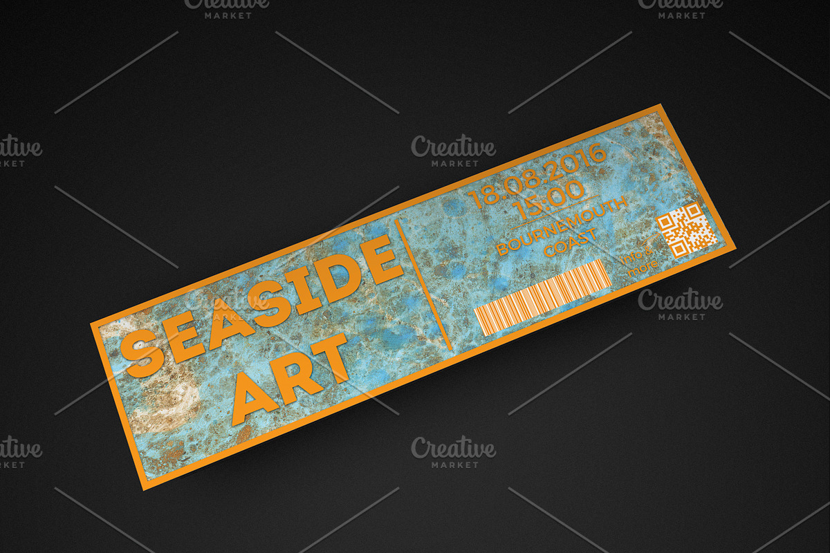 Beach Event Ticket, an Invitation Template by Konakchiev (Photo 2 of 3)